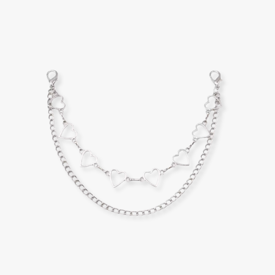 Heart chain charm